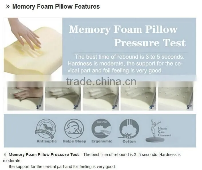 memory foam pillow back support pillow