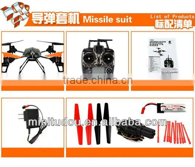 WL toys V222 2.4G 4ch 4axis with light camera bubble fountain bullet rescue