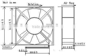 Offer 180*180*60 xindafan air cooling fan