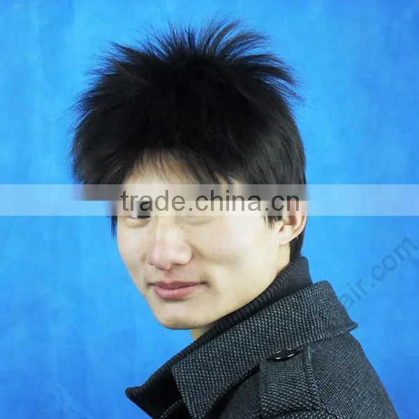 China supplier wholesale top sale natural hair wig for men