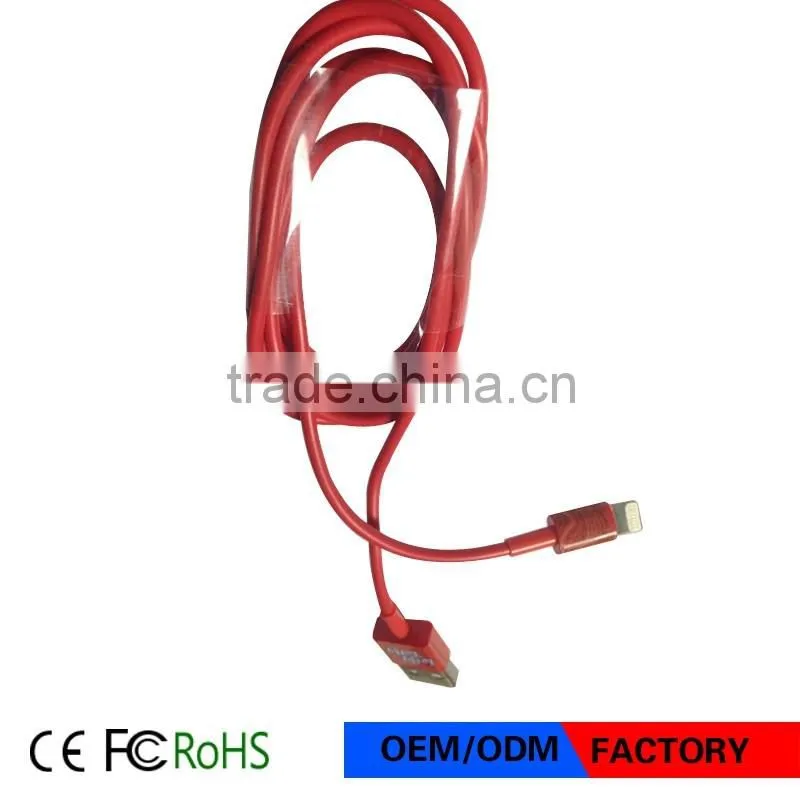 Hot Selling Water-print USB Cable Custom Logo Colorful USB Charging Cable for Phone