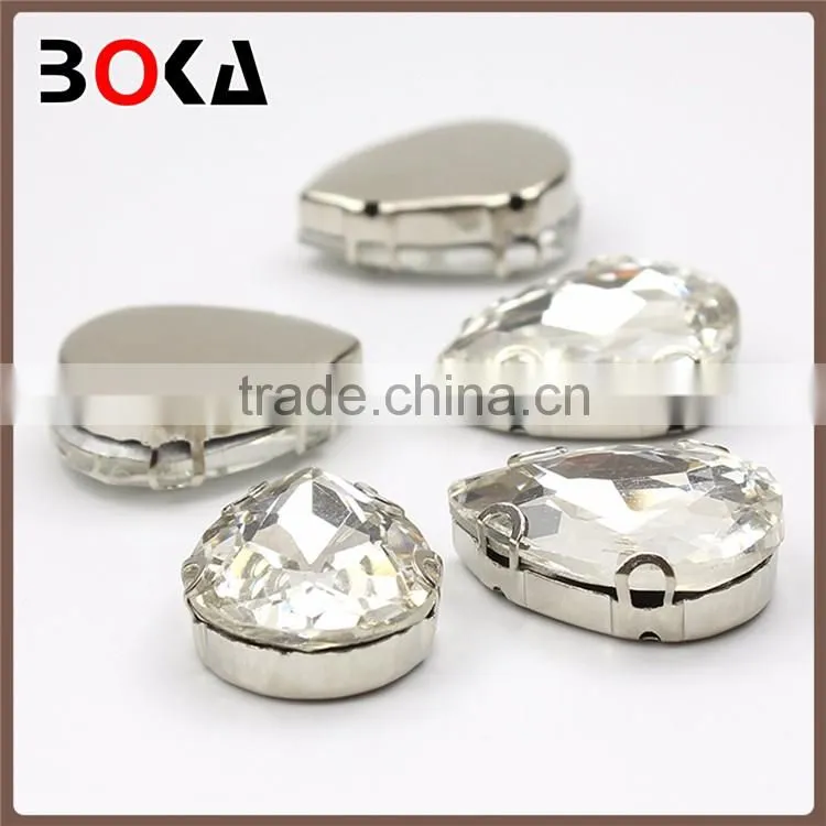 // Top Quality water drop shape crystal // for clothing rhinestones for art dresses //
