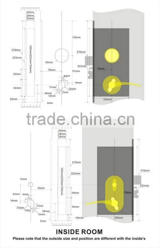 2013 The Most Popular hotel ic card lock For Hotel