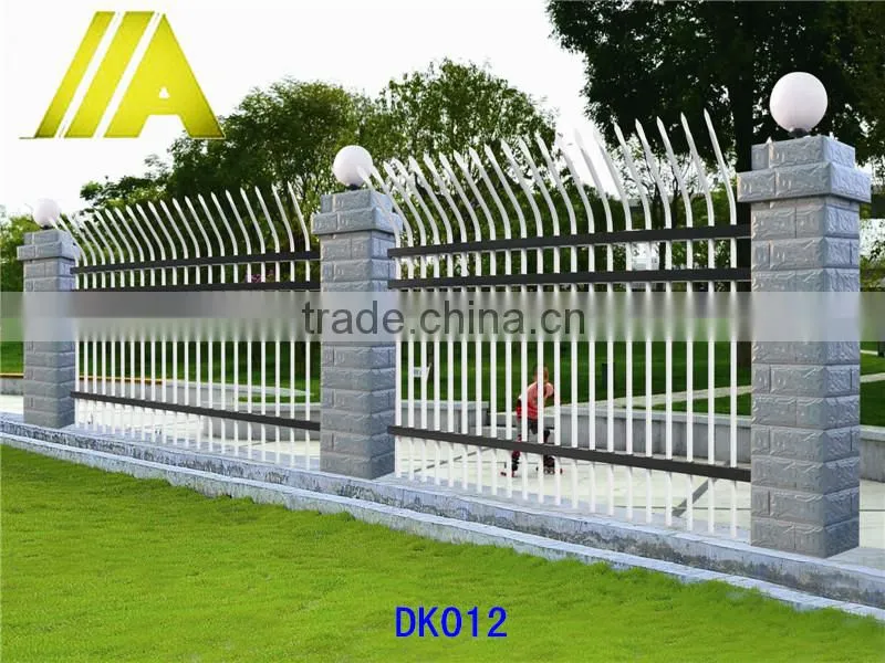 YT-003 Water proof wrought iron fence Ornamental prefab fence panels