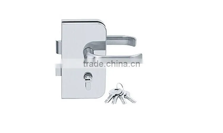 KG-08S High quality commercial glass door lock/single side lock