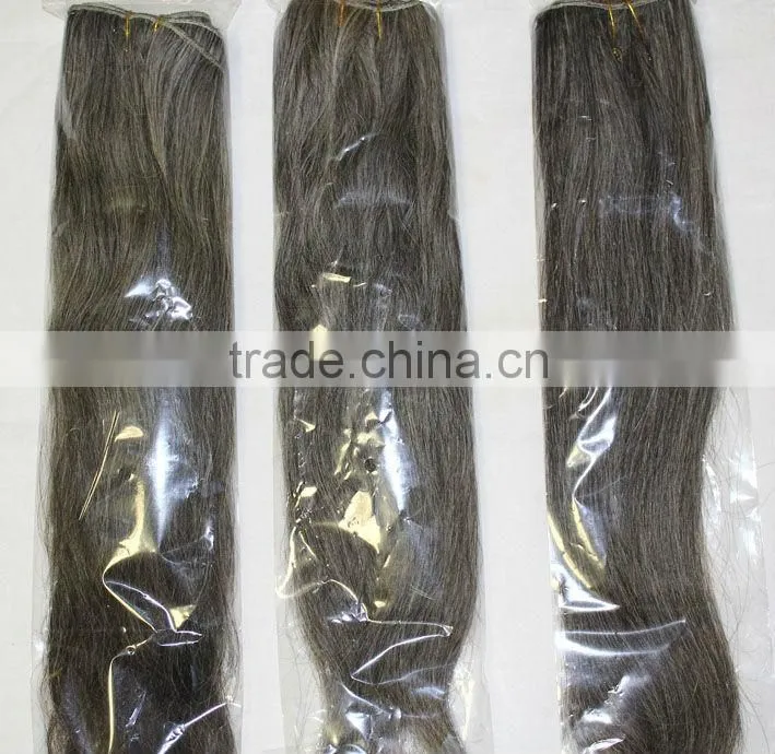 grey hair extensions flat keratin tip remy hair 100% virgin gray hair with italy glue