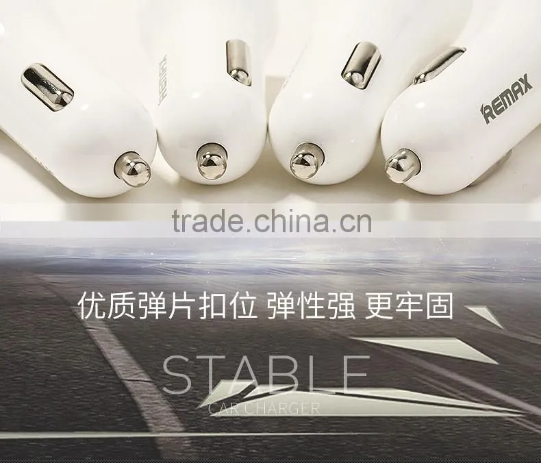 Original Remax Dolfin Series RCC-206 Car Charger LED Light 2.4A Dual USB Ports Universal Car Charger For IOS/Android TB-0244