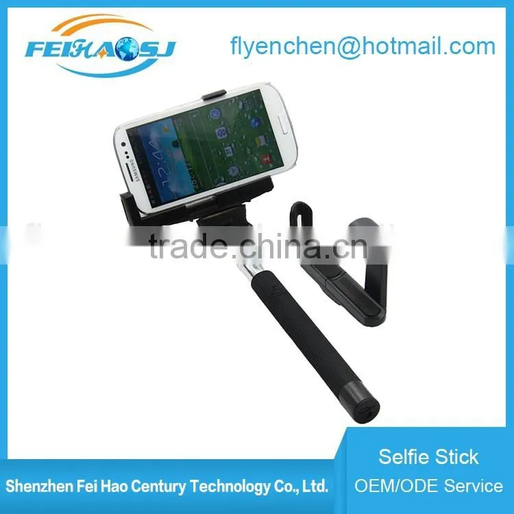 2016 wholesale monopod selfie mobile phone monopod wireless bluetooth selfie stick for phone