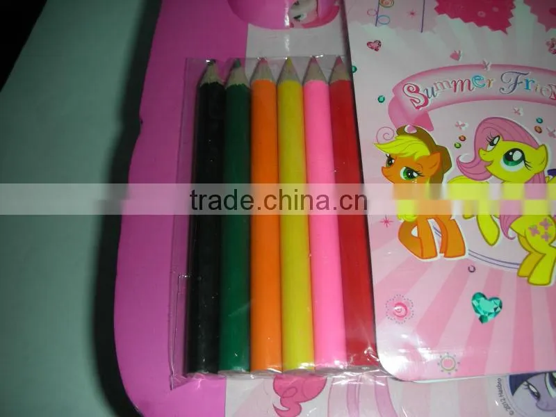 kids school stationery set in pvc bag