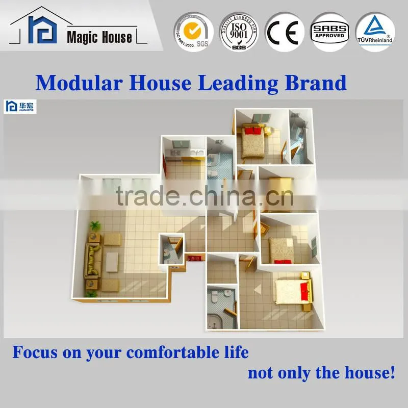 china economic simple prefab prefabricated concrete houses/china made foam cement panel home prefabricated