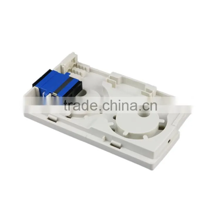 FTTH High quality flame retardant FTTH 2 * SC fiber optic adapter fiber optic terminal box