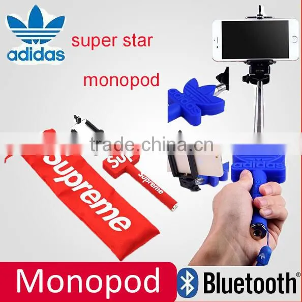 Z07-9 wireless cartoon monopod,selfie stick for mobile and camera