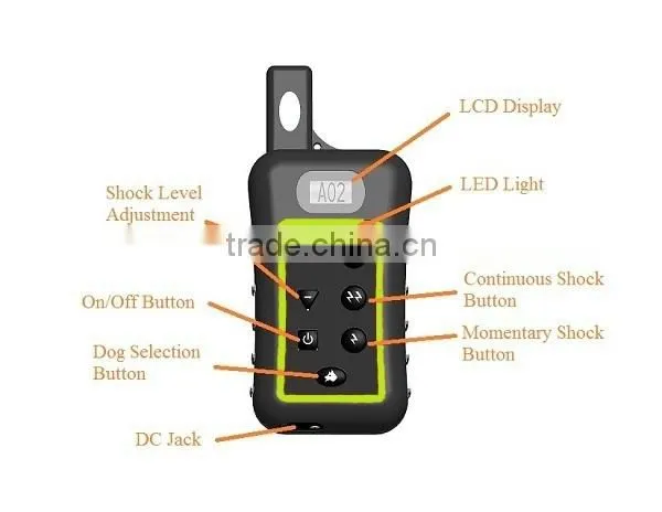 waterproof 1km distance remote control dog training collar with CE