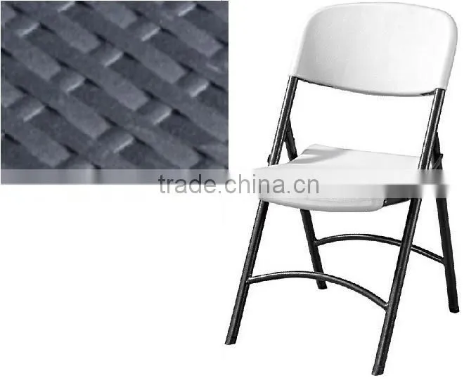 Portable Plastic Folding Table With Rattan Design