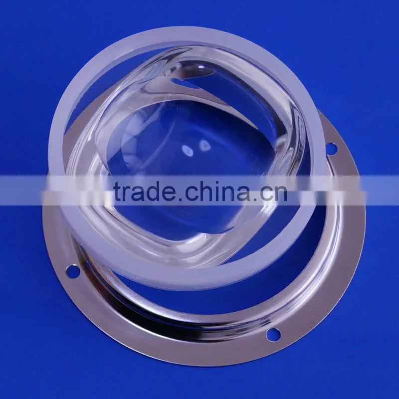 Outdoor glass street light lens , LED Optical Lens For led outdoor light