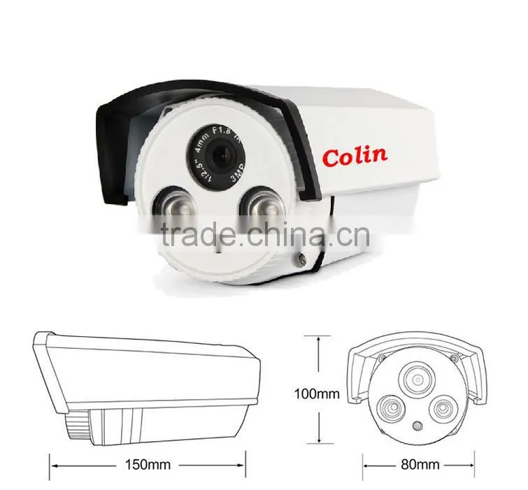P2P 720p bullet ahd cctv camera with manufacture direct sale