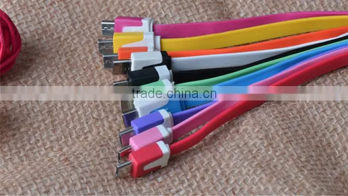For iPhone USB Cable 100% Original Charger Cable Noodle Design,For Mobile Phone