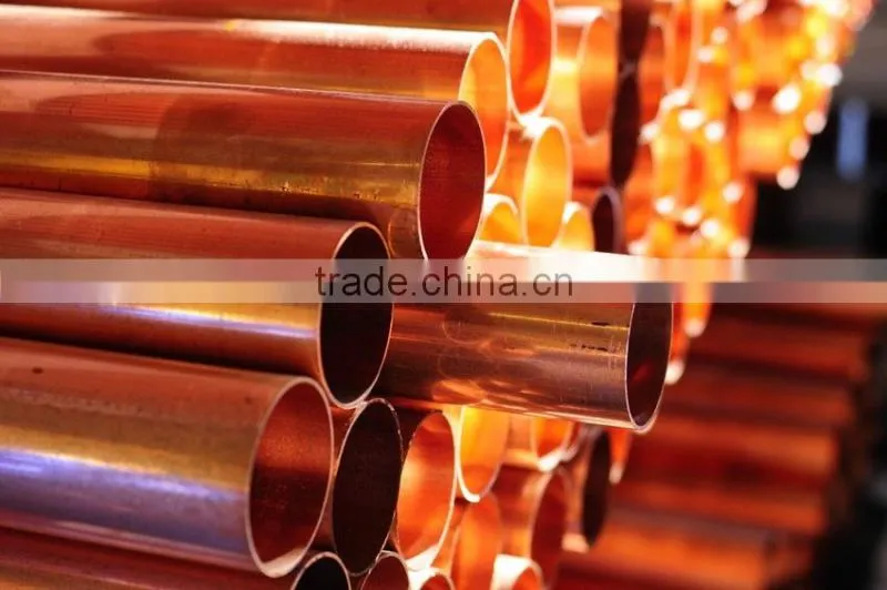 Straight alloy copper pipe / brass pipe