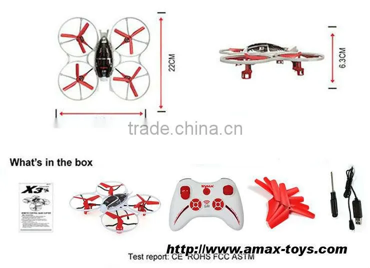 rm-0733 New Syma X3 Pioneer 2.4Ghz 4CH RC Quadcopter nano drone