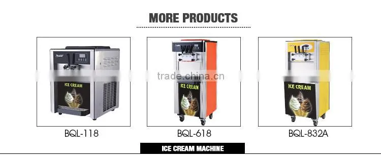 Different kinds voltage double compressor soft ice cream machine