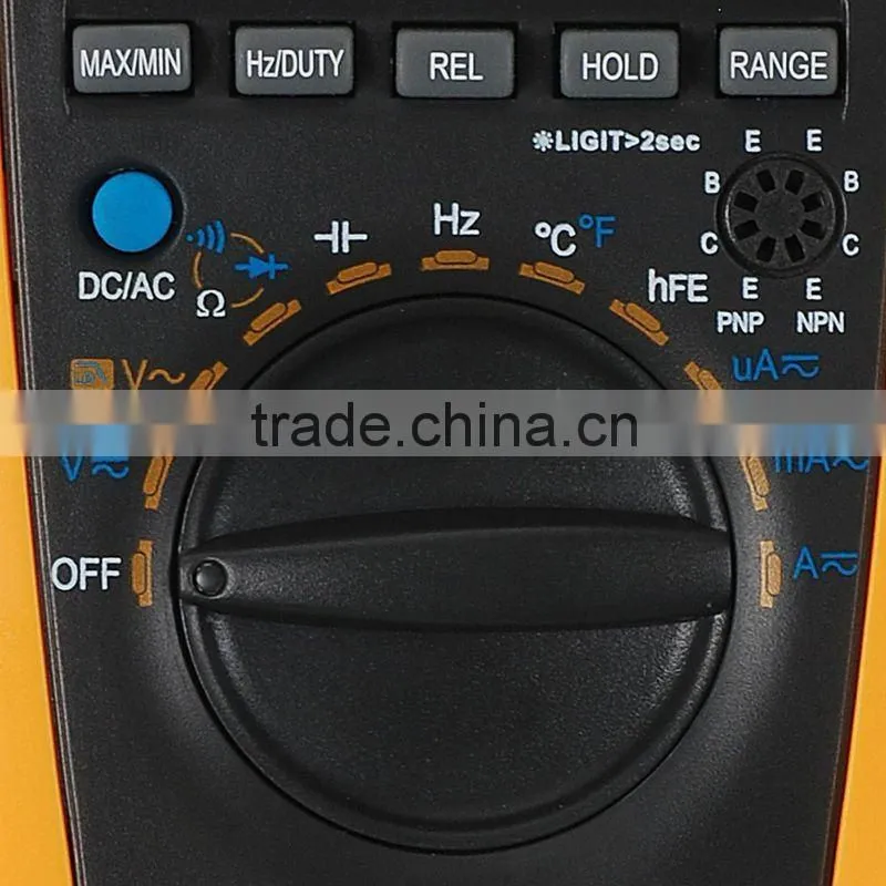 VC87 Tester Thermometer Resistance AC DC Ohm Hz C 6000 Count Voltmeter Multimeter