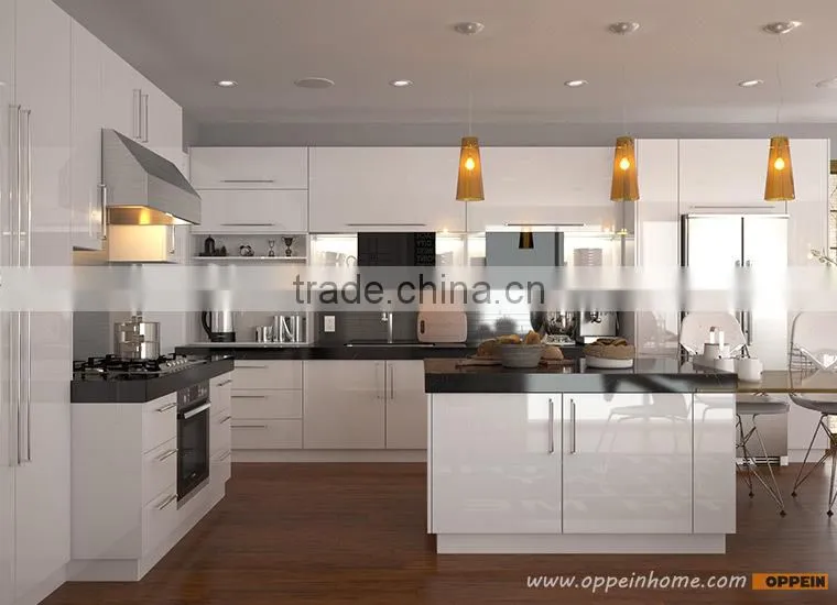 European Style Prefab Lacquer High Gloss Kitchen Cabinets