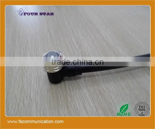 1/2'' Superflexible Cable Assembly with 7/16 Plug to 7/16 Plug Right Angle Connector
