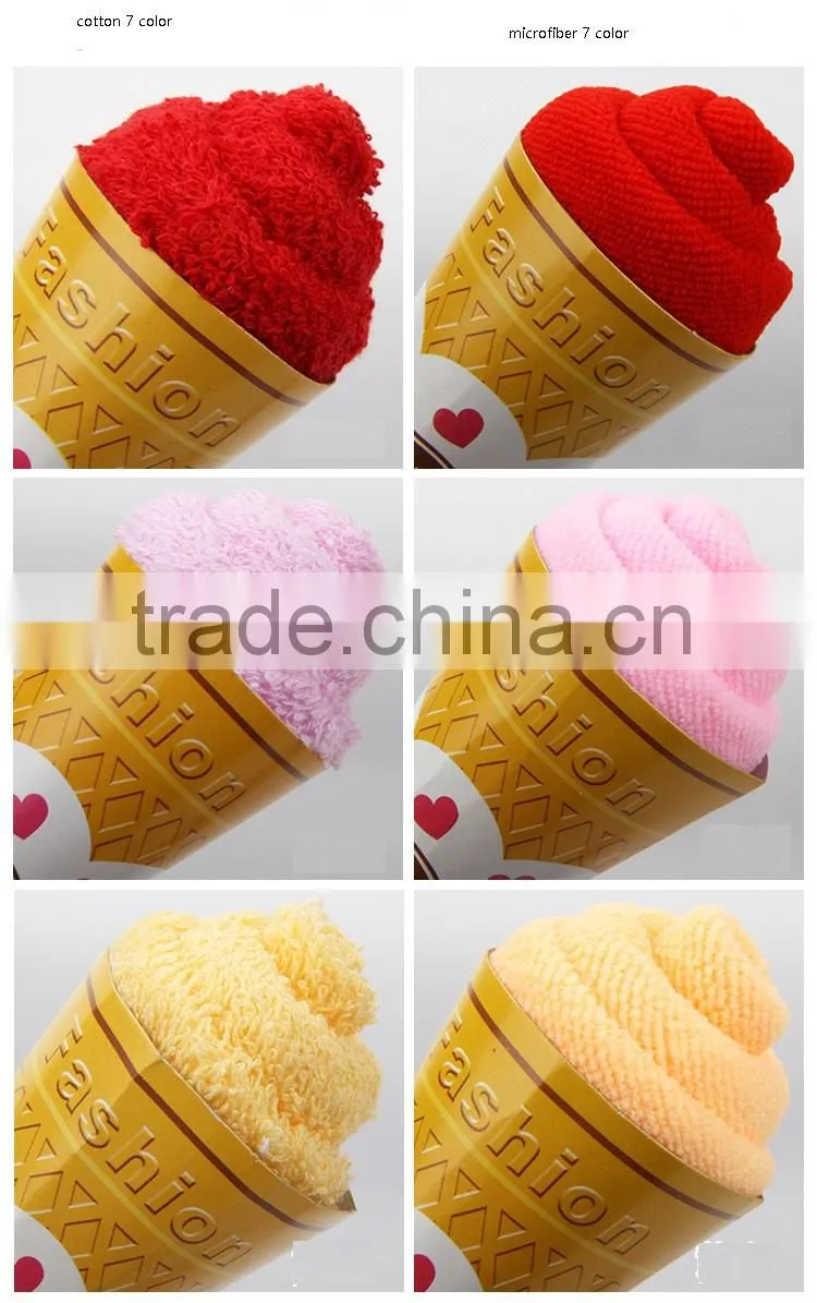 christmas gift towel Wedding Towel Cake Ice Cream Sundae Towel Favors