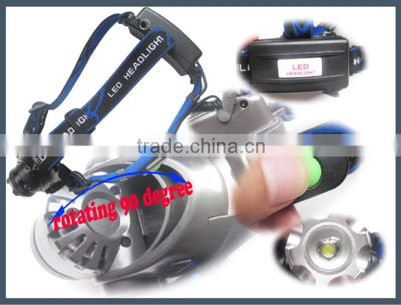 zoom function xml t6 aluminum led headlight headlamp