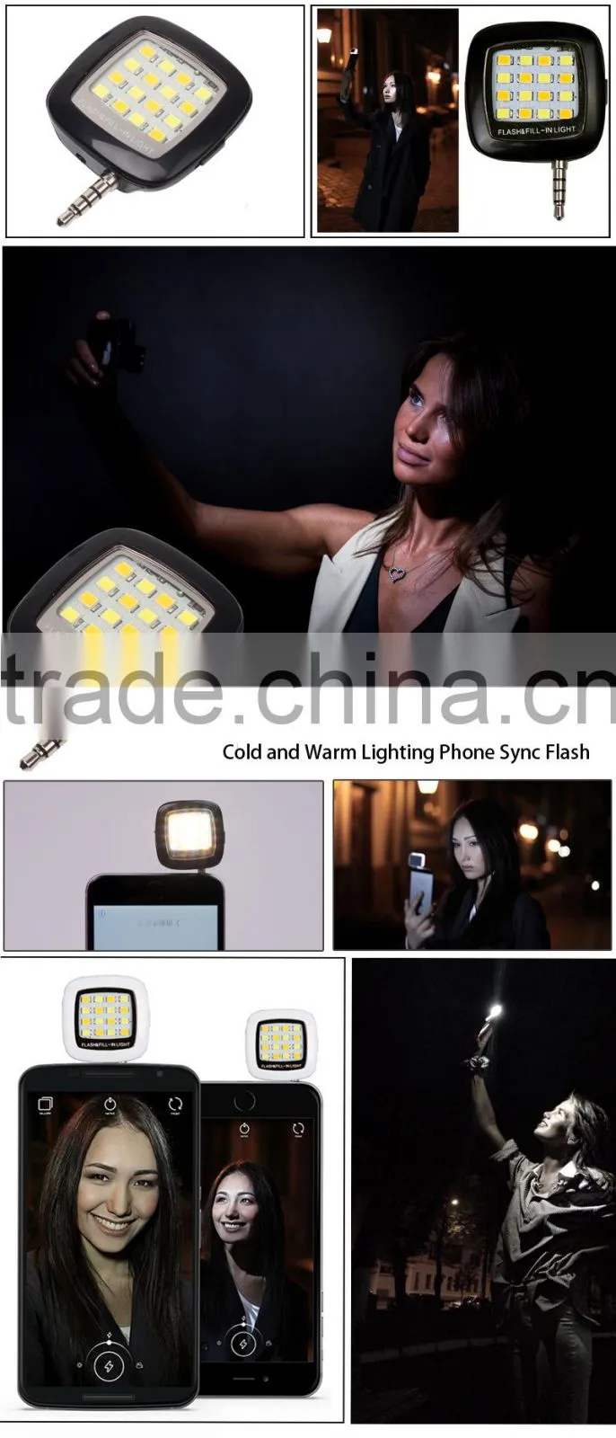 Essentialz LED Selfie Flash For Smartphone & Camera & for Ipad, for Iphone etc