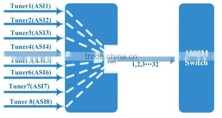 IP Gateway With 256 SPTS or BISS Function