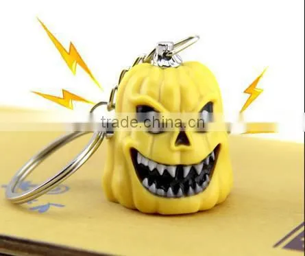 halloween pumpkin customize promotional gift /hot sale metal key chain