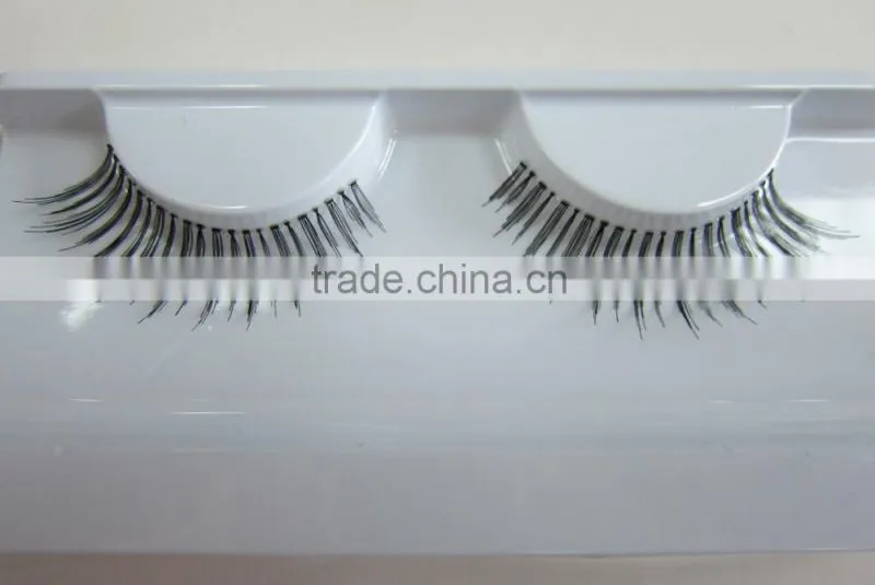 Top quality private label human hair false strip eyelash