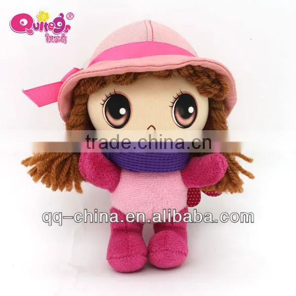 stuffed baby doll keychain