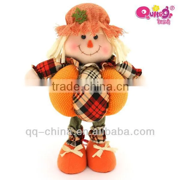 Harvest festival standing scarecrow / Thanksgiving doll