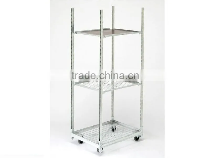 Metal Slider flower Cart trolley and rack