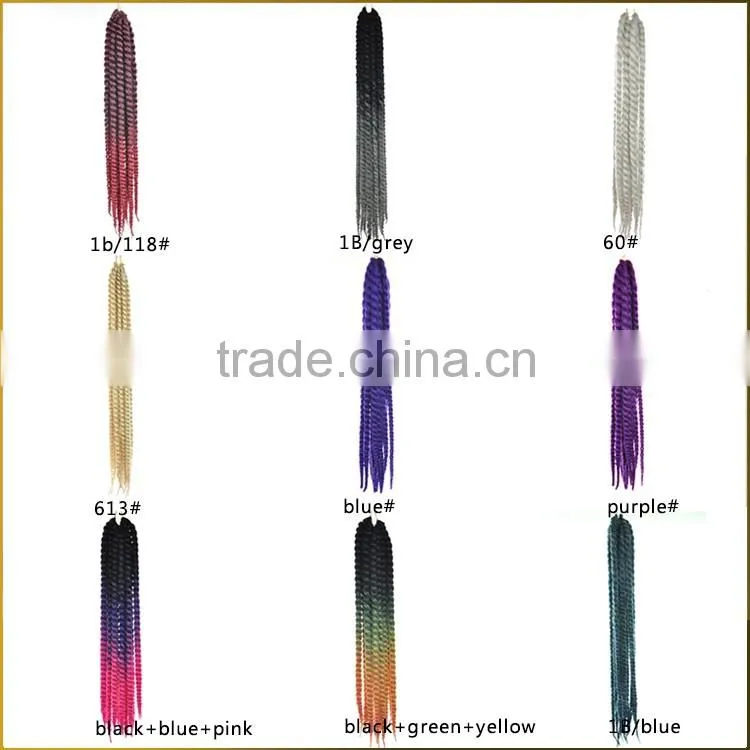 2016 Hot Selling Products 2X Havana Mambo Twist Crochet Braids With Synthetic Hair