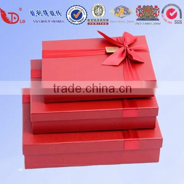 Customized high quality full color acrylic christmas gift box