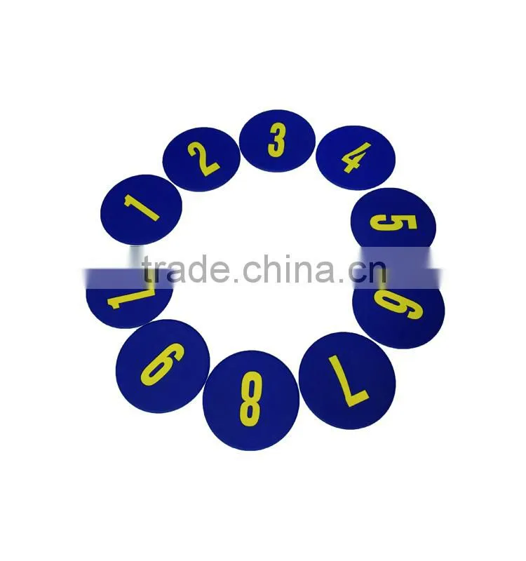 2016 HOT SELLIING PVC MARK MAT WITH NUMBERS