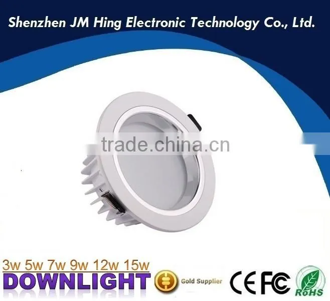 3 years warranty energy saving star aluminum 5w dimmable led downlight