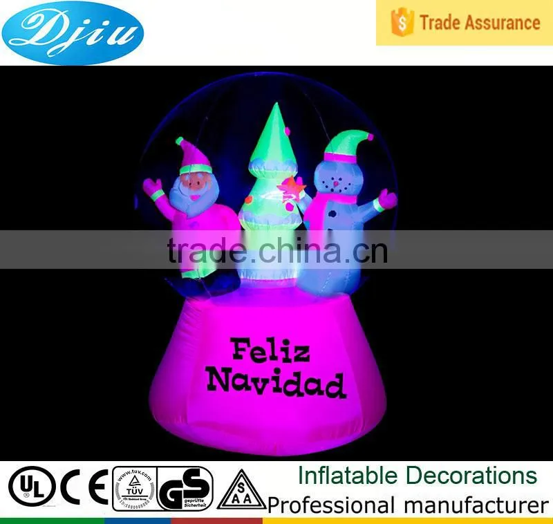 DJ-B-113 inflatable pool outdoor decoration merry christmas snowglobe