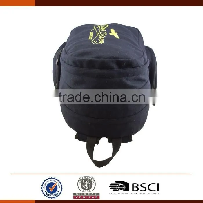 Fashion Felt School Backpack Bags with Embroidery Logo