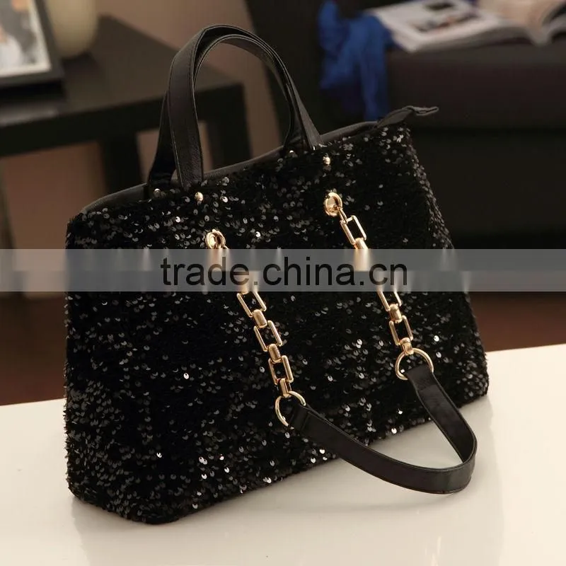 Ladies beautiful sequin lace fabric EM2100