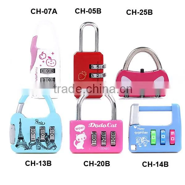travel digital metal mechanic password lock