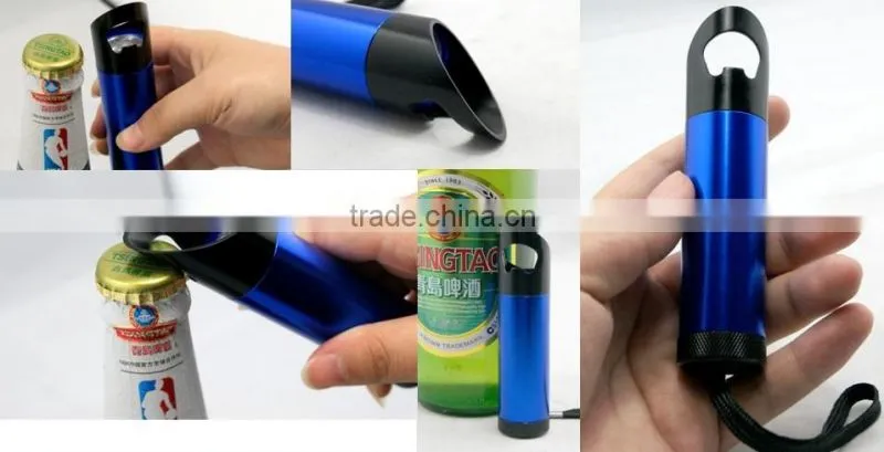 Onlystar GS-8088 aluminum 9 led flashlight keychain bottle opener torch