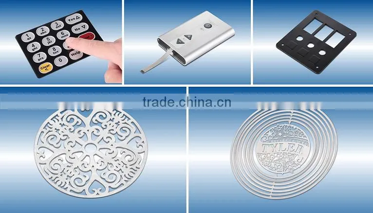 Key embossed aluminum plate