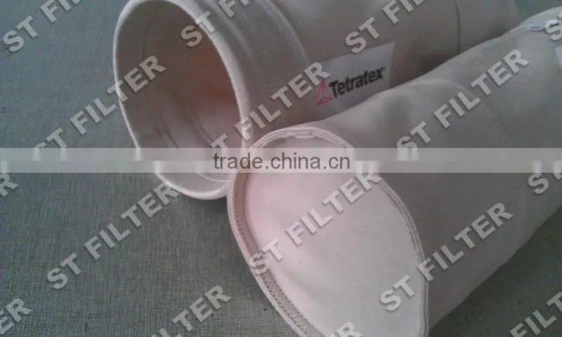 fiberglass with PTFE membrane filter bag,Dia150*1100mm
