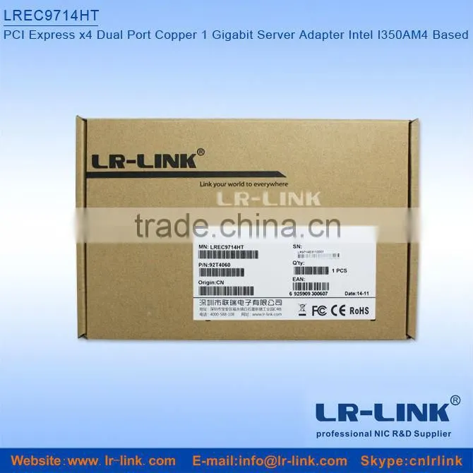 Intel i350 Chipset PCI Express X4 Gigabit 1G Network PCIe Quad GB Port Compatible I350-T4