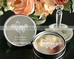 round tin coaster set
