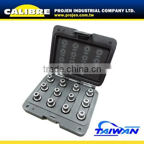 CALIBRE 22pc Special wheel nut socket set / Wheel Nut Key Set